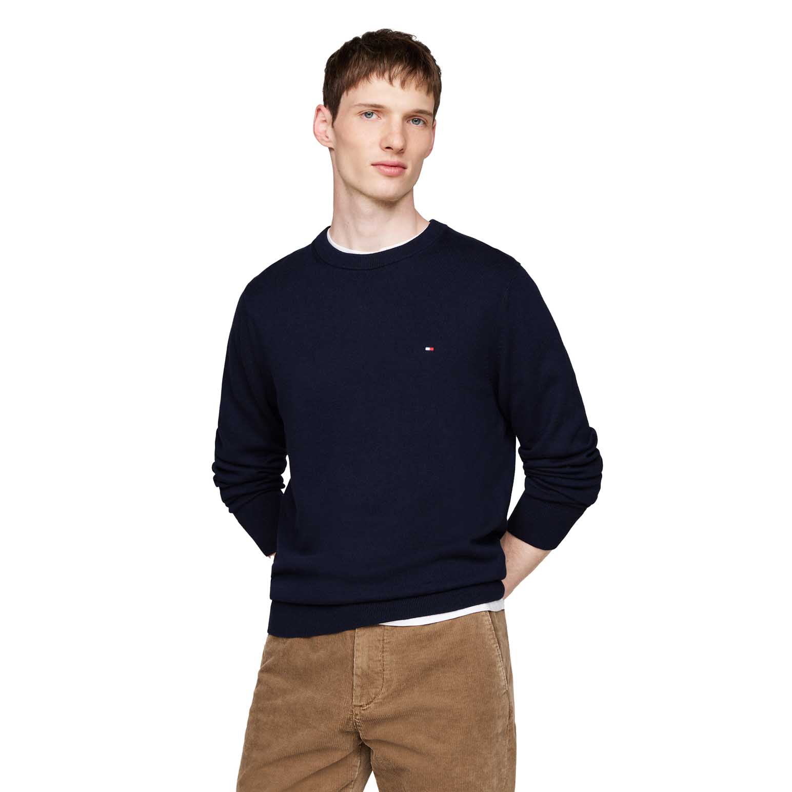 Tommy Hilfiger Pima Org Ctn Cashmere Crew Neck